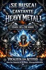 Se Busca Cantante Heavy Metal 19 junio 2026