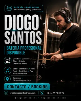 🥁 Batería profesional disponible 27 julio 2026