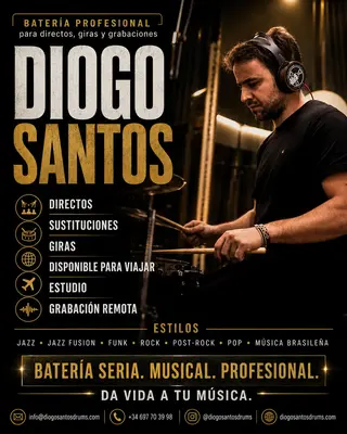 🥁 Batería profesional disponible 28 julio 2026