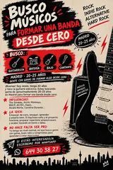 Guitarrista de 22 años busca gente para formar un grupo de rock 14 septiembre 2026