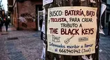 Se busca bajista tributo The Black Keys 30 septiembre 2026