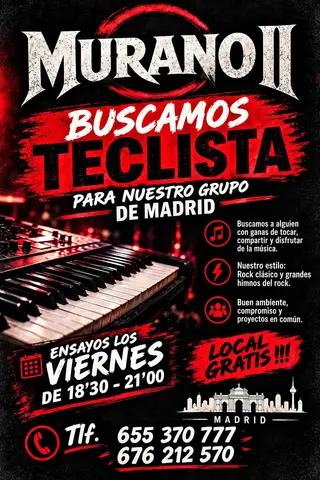 Teclados H/M 22 septiembre 2026
