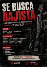 Se busca Bajista para banda de Metal/Grunge  5 octubre 2026