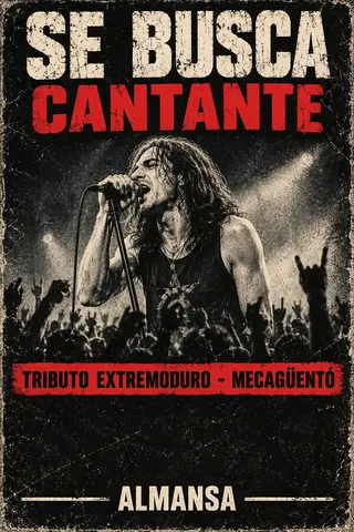 Buscamos cantante para tributo Extremoduro!!  8 octubre 2026