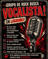 Banda de Rock de Logroño busca Cantante 11 octubre 2026
