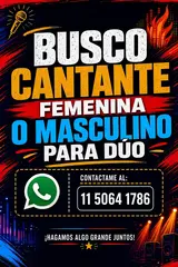 Se busca cantante para dúo 12 octubre 2026