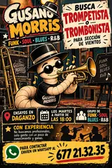 Buscamos trompetista o trombón para grupo de Funk 14 octubre 2026